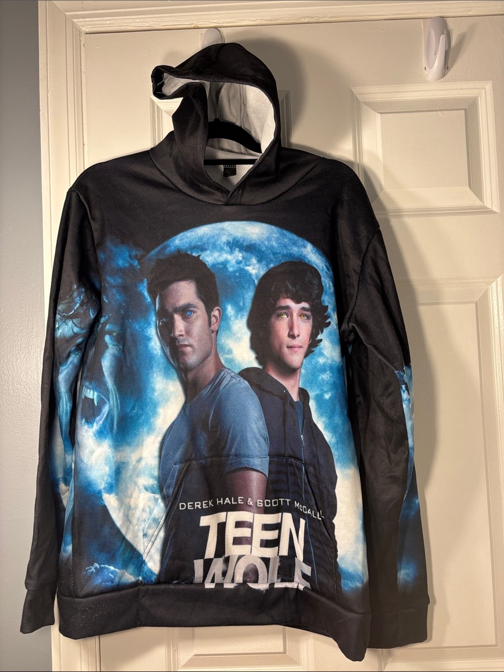 Teen Wolf Derek Hale & Scott McCall Graphic Hoodie Size L